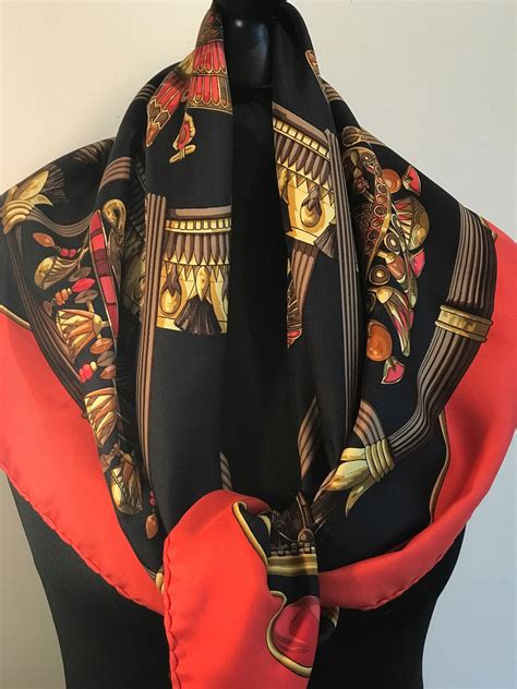 hang hermes scarf|vintage hermes scarf price guide.